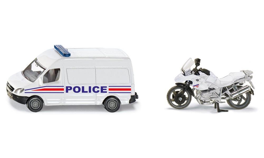 Siku jucarie set masinuta si motoreta politie 3 ani+ 1655
