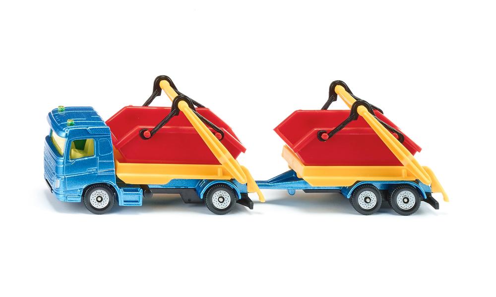 Siku jucarie set masinuta Skip Truck & Trailer 3 ani+ 1695 01