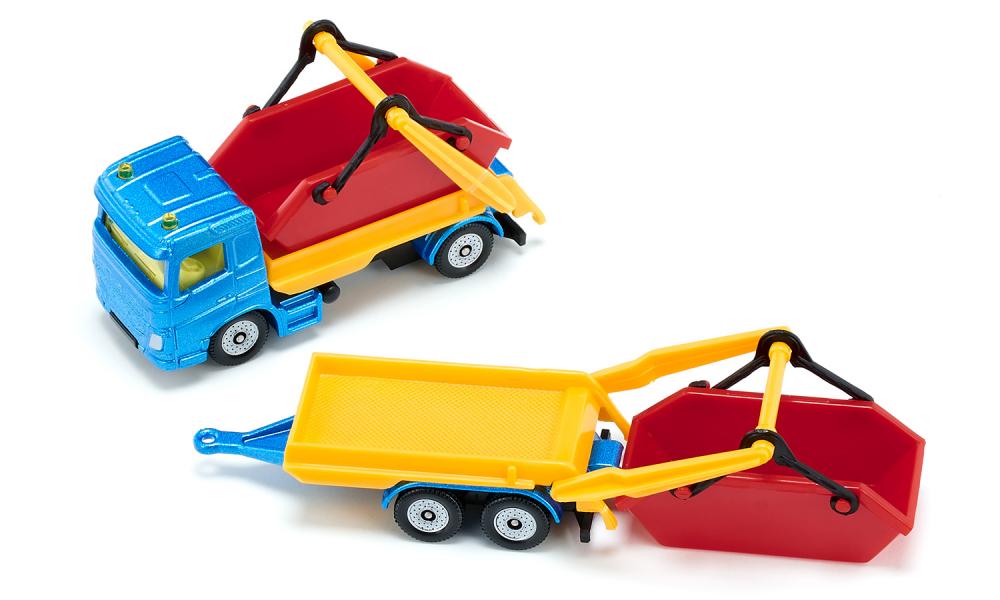 Siku jucarie set masinuta Skip Truck & Trailer 3 ani+ 1695 03