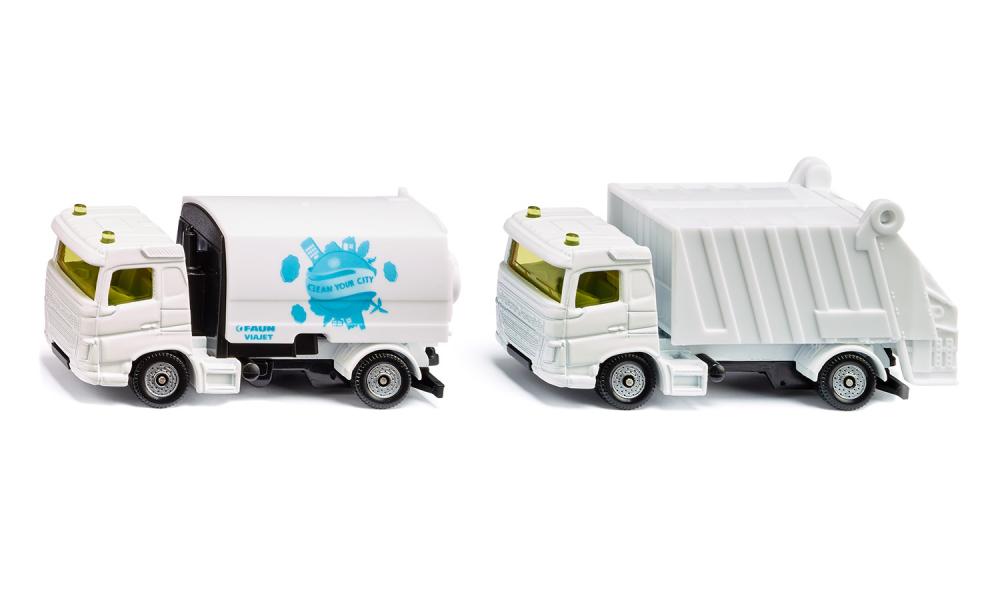 Siku jucarie set masinuta Street Sweeper & Rubbish Truck 01