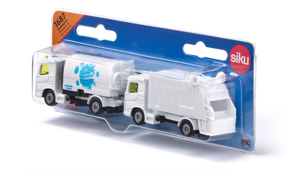 Siku jucarie set masinuta Street Sweeper & Rubbish Truck 07