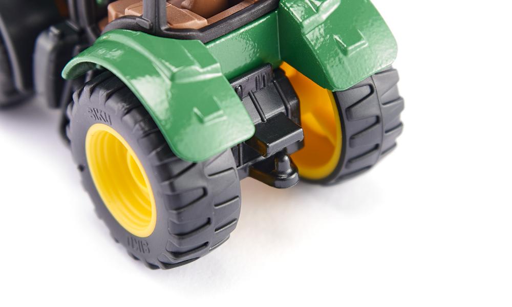 Siku jucarie tractor John Deere with log grabber 02