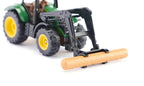 Siku jucarie tractor John Deere with log grabber 03