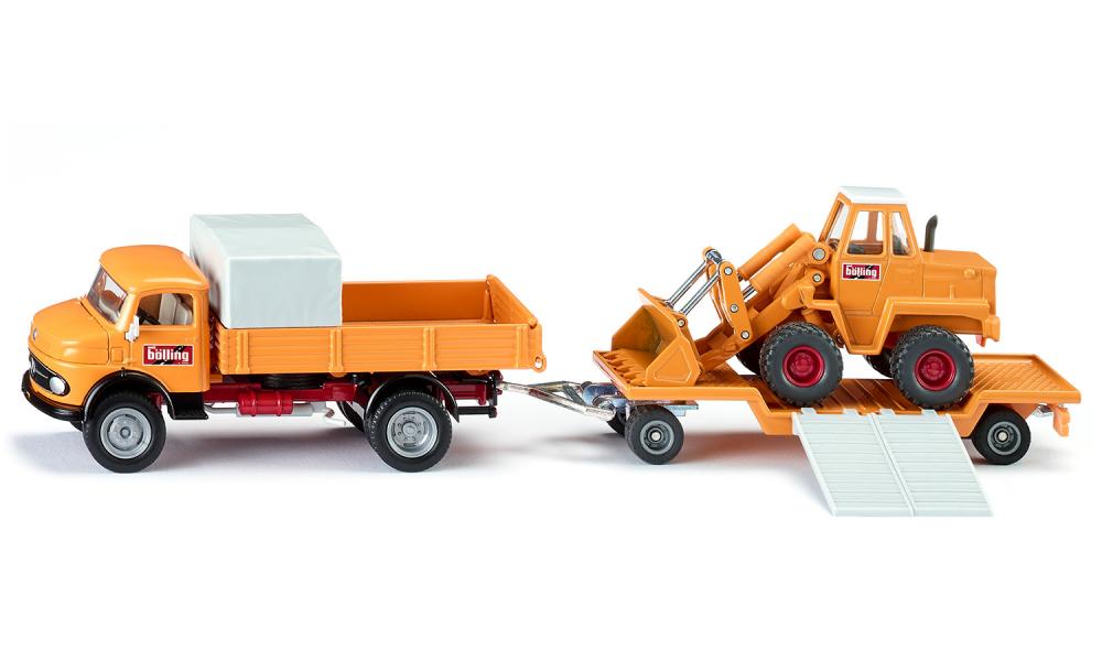 Siku masinuta camion Mercedes 710 clasic cu remorca 01 Imagine principală a produsului