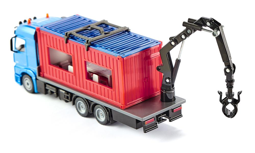 Siku masinuta camion Truck with Construction Container 02 