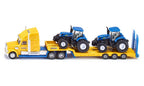 Siku masinuta camion Truck with New Holland Tractors 01