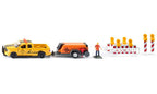 Siku masinuta Dodge RAM 1500 with Compressor Trailer 01