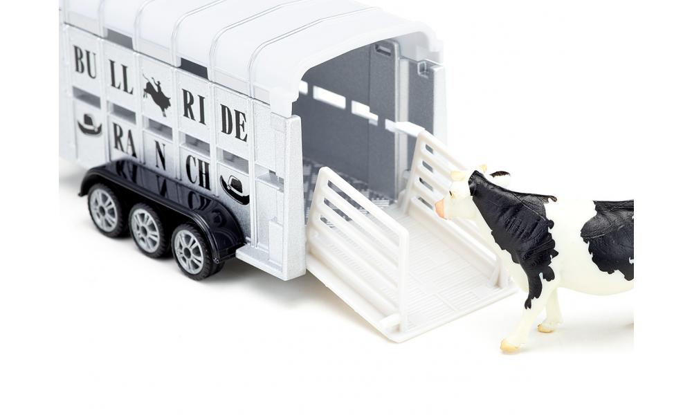 Siku masinuta RAM 1500 with Livestock Trailer 04
