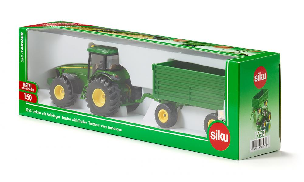Siku masinuta tractor cu remora John Deer scara 1:50, 3 ani+ Imagine secundară a produsului