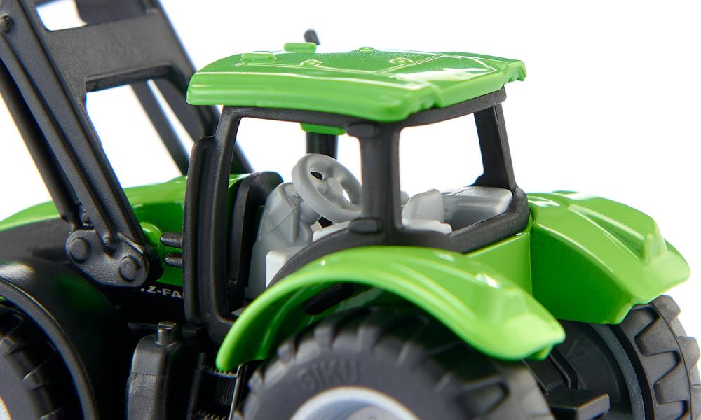 Siku masinuta tractor Deutz Fahr with front loader 3 ani+ 0 4