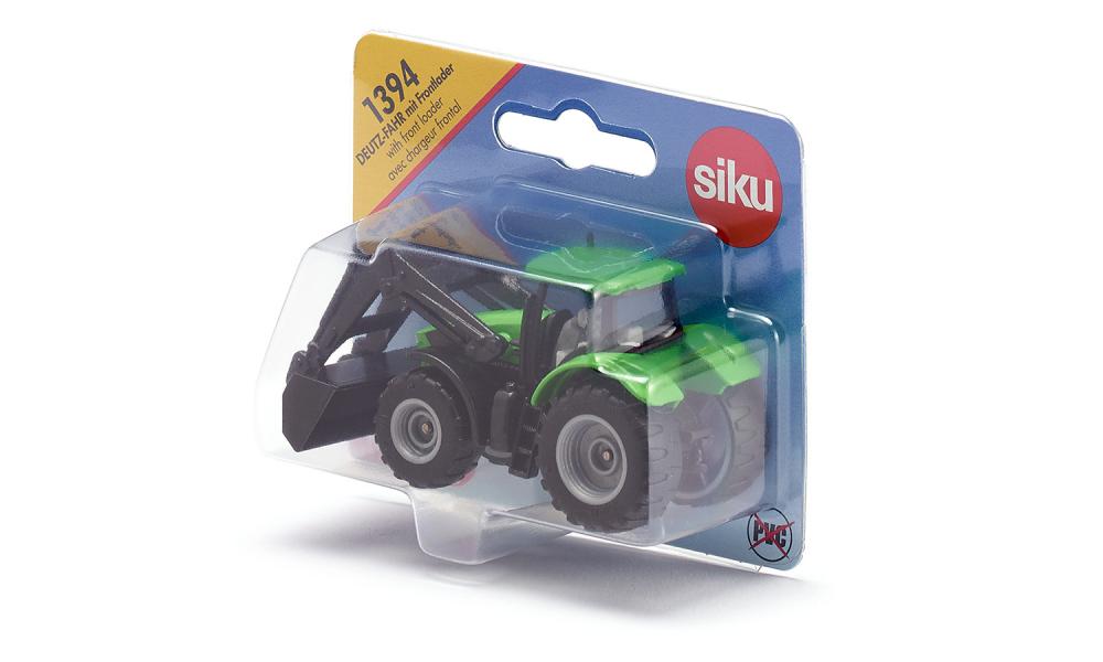 Siku masinuta tractor Deutz Fahr with front loader 3 ani+ 0 7