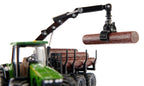 Siku masinuta tractor John Deere with Forestry Trailer 3 ani+  02