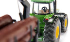 Siku masinuta tractor John Deere with Forestry Trailer 3 ani+ 0 5