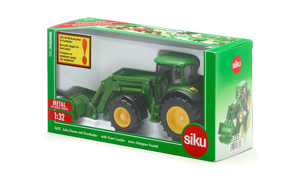 Siku masinuta tractor John Deere With Front Loader scara 1:32, 3 ani+ Imagine secundară a produsului