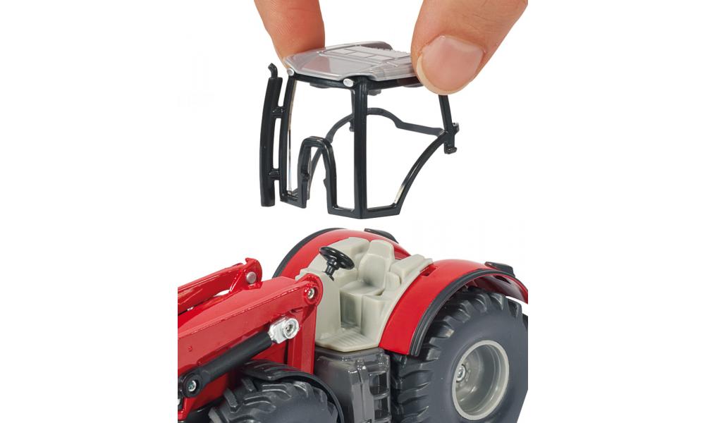 Siku masinuta tractor Massey Ferguson with frontlader  03