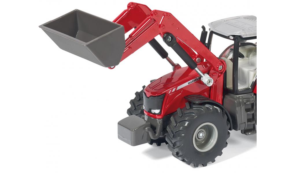 Siku masinuta tractor Massey Ferguson with frontlader  04