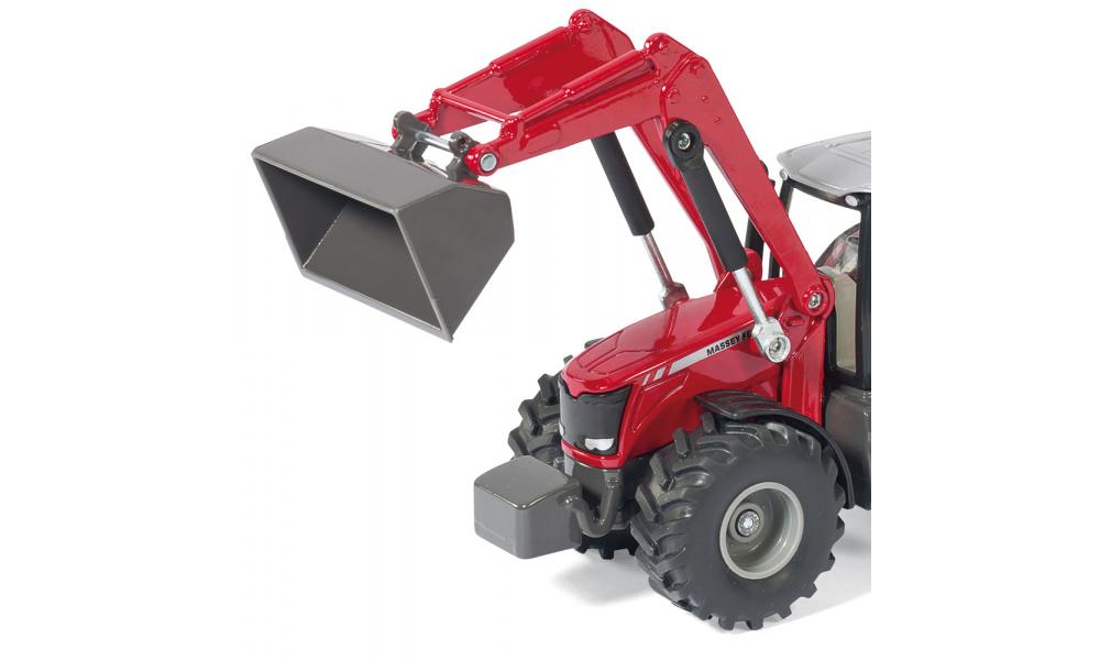 Siku masinuta tractor Massey Ferguson with frontlader  02