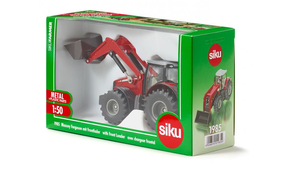 Siku masinuta tractor Massey Ferguson with frontlader  06