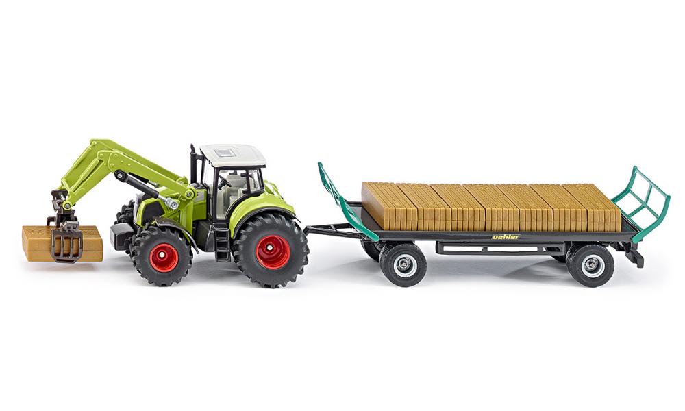Siku masinuta Tractor with Bale Grab and Trailer 01 Imagine principală a produsului