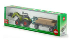Siku masinuta Tractor with Bale Grab and Trailer 08