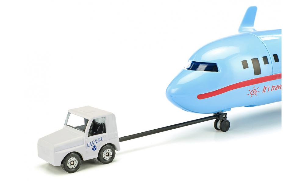 Siku set avion Commercial aircraft with accessories 3 ani+