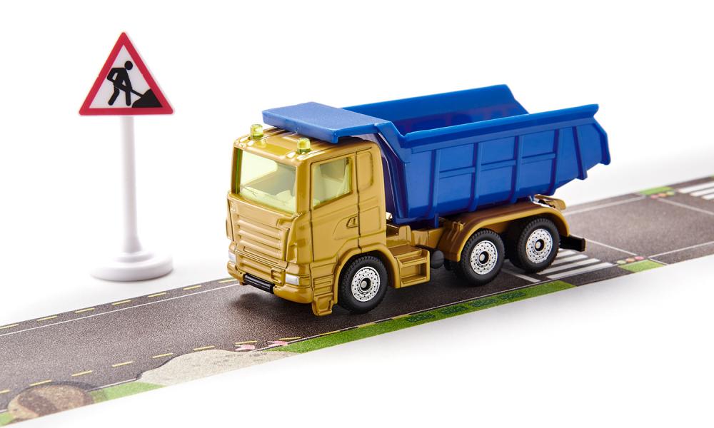 Siku set camion Dumper with tape 01