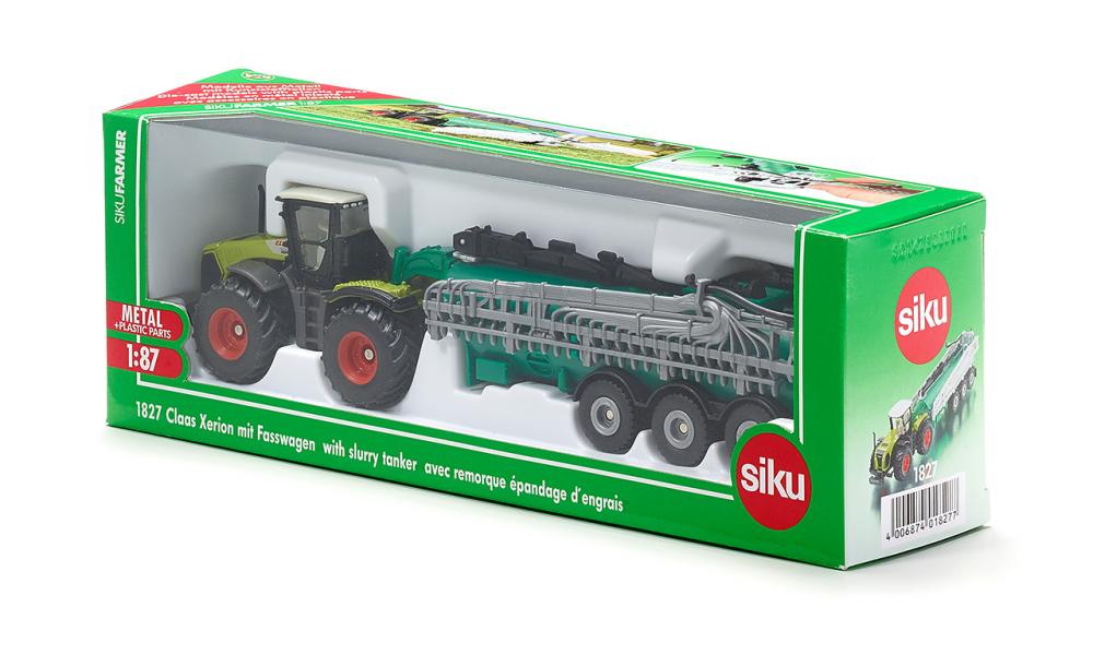 Siku tractor Claas Xerion cu cisterna0 4