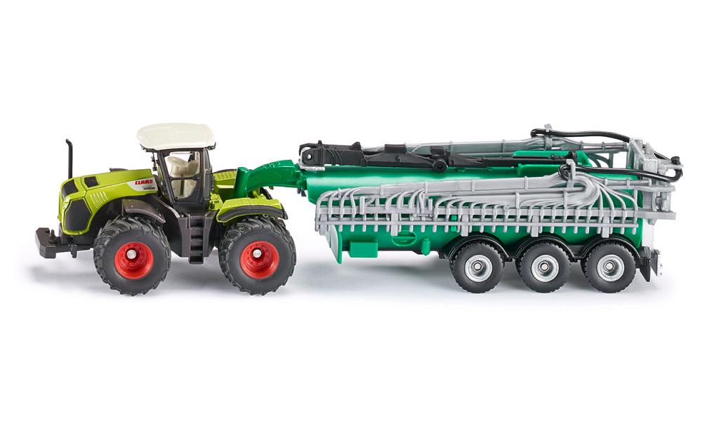 Siku tractor Claas Xerion cu cisterna 01