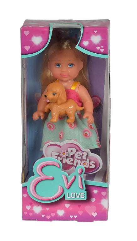 Simba papusa 13 cm Evi  LOVE si preietenii ei 3 ani+ Pet Friends