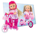 Simba papusa Evi LOVE cu bicicleta si casca 3 ani+ 
