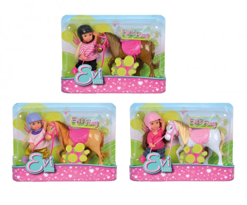 Simba papusa Evi LOVE set cu calut Evi`s Pony 3 ani+ 1 buc