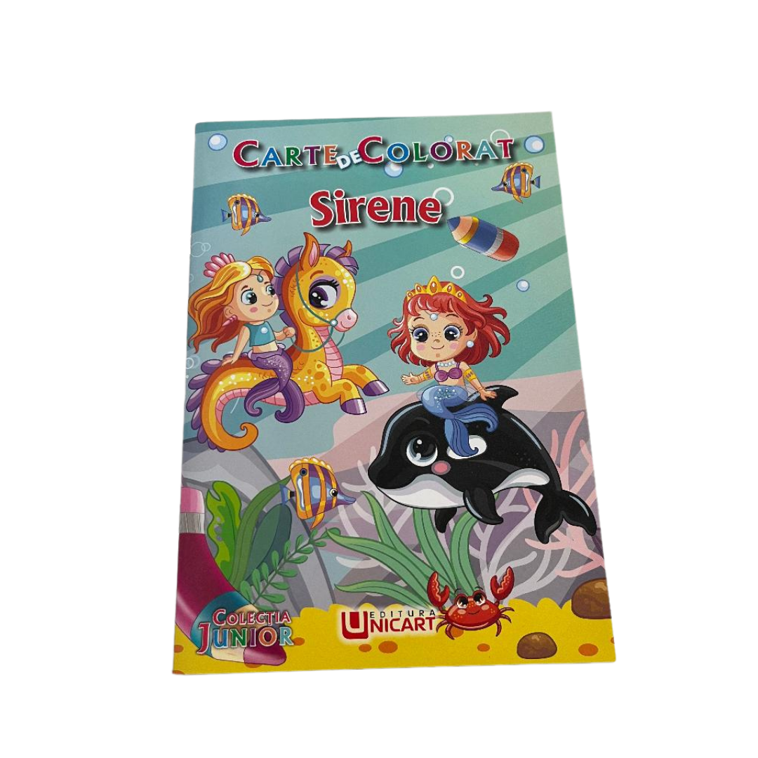 Unicart Carte de colorat Colectia Junior 3 ani+ Sirene B5