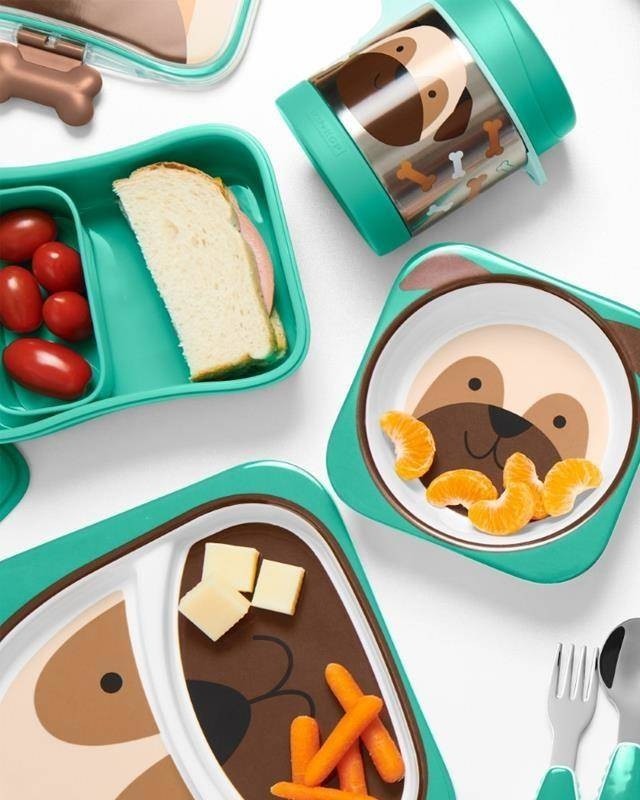 Skip Hop recipiente pentru mancare Zoo 3 ani+ Catelus Pug 04