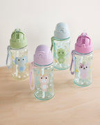 Skip Hop sticla cu pai 355 ml din tritan 12m+ Besties Squad Elefant
