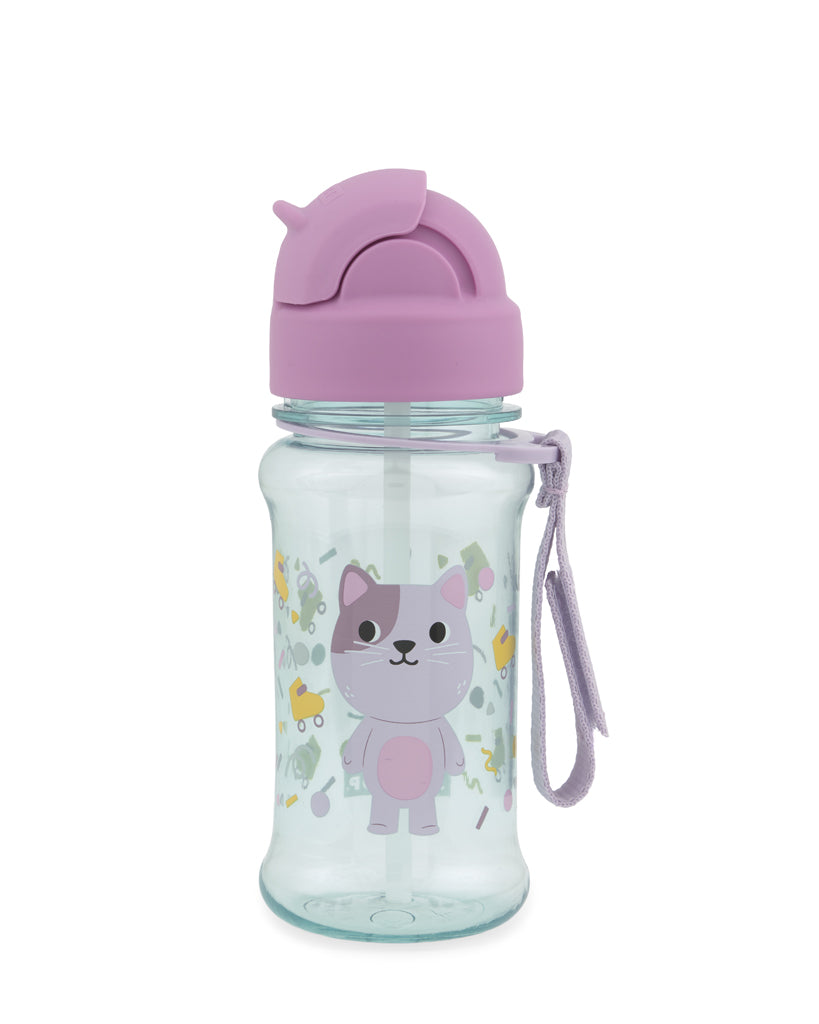 Skip Hop sticla cu pai 355 ml din tritan 12m+ Besties Squad Pisica Imagine secundară a produsului