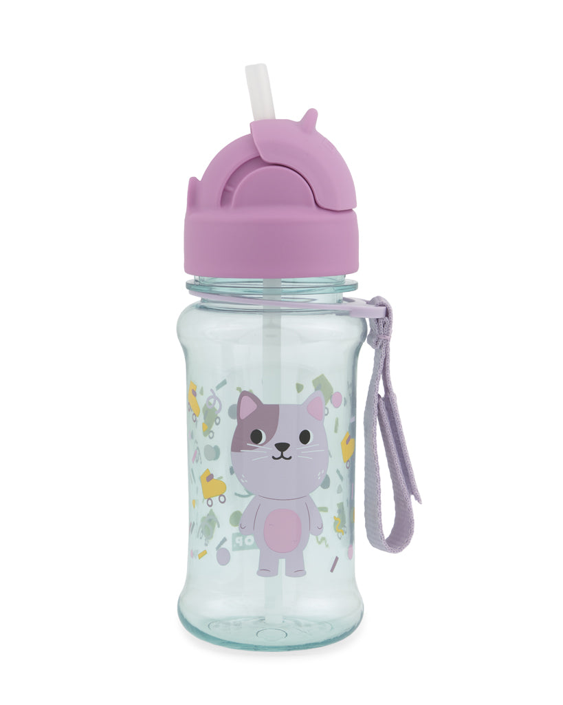 Skip Hop sticla cu pai 355 ml din tritan 12m+ Besties Squad Pisica Imagine principală a produsului