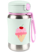 Skip Hop sticla cu pai din otel inoxidabil 12m+, Ice Cream