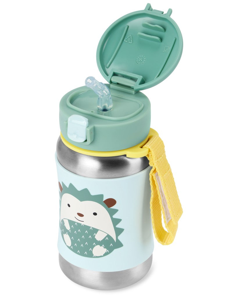 Skip Hop sticla cu pai din otel inoxidabil 350 ml 12m+ Arici