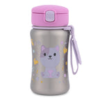 Skip Hop sticla cu pai din otel inoxidabil 350 ml 12m+ Besties Squad Pisica