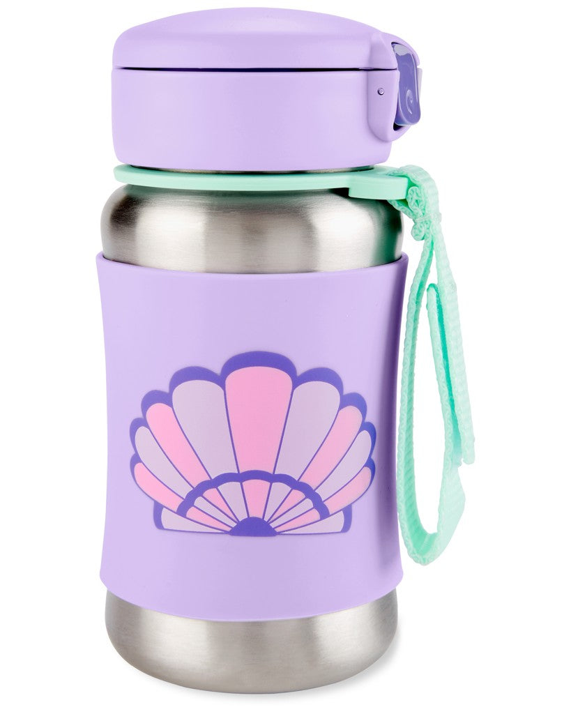 Skip Hop sticla cu pai din otel inoxidabil 350 ml 12m+ Scoica Imagine secundară a produsului