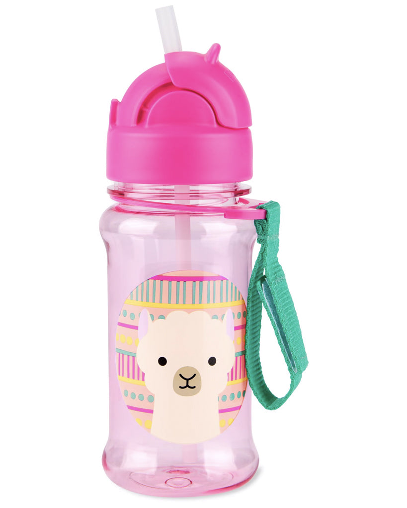 Skip Hop sticla cu pai Zoo din Tritan 355 ml 12m+ Lama Imagine principală a produsului