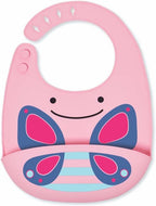 Skip Hop bavetica din silicon Zoo Fold & Go 6m+, Fluture 01
