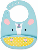 Skip Hop bavetica din silicon Zoo Fold & Go 6m+, Unicorn 01
