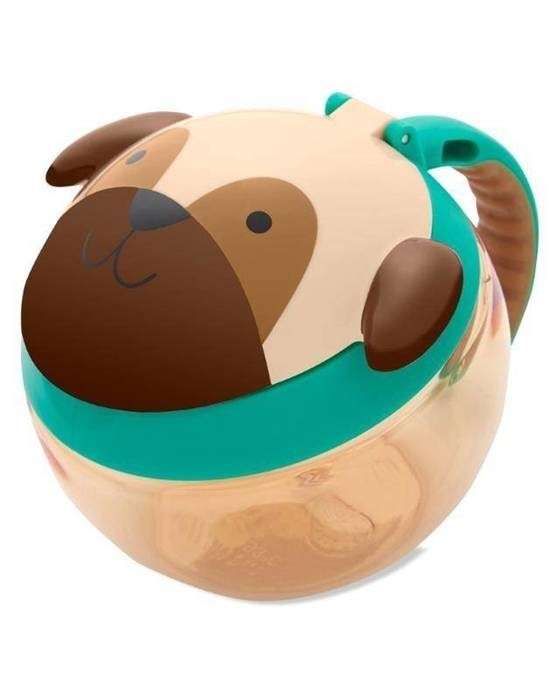 Skip Hop cana pentru gustari Zoo 12m+ Catelus Pug 9L510610 01