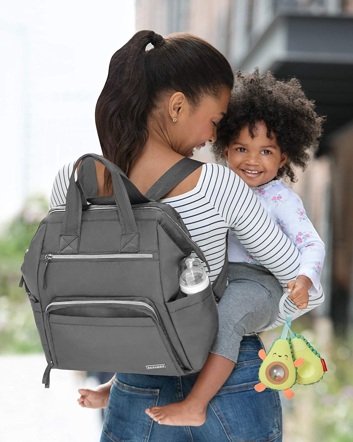 Skip Hop geanta mamici tip rucsac 0m+, Charcoal Imagine secundară a produsului