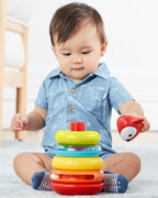Skip Hop jucarie Explore&More Vulpita cu inele colorate 6m+
