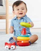 Skip Hop jucarie Explore&More Vulpita cu inele colorate 6m+