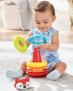Skip Hop jucarie Explore&More Vulpita cu inele colorate 6m+