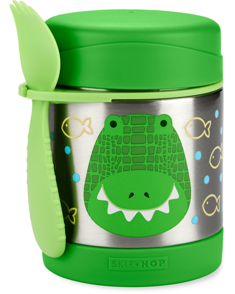 Skip Hop recipiente pentru mancare Zoo 3 ani+ Crocodil