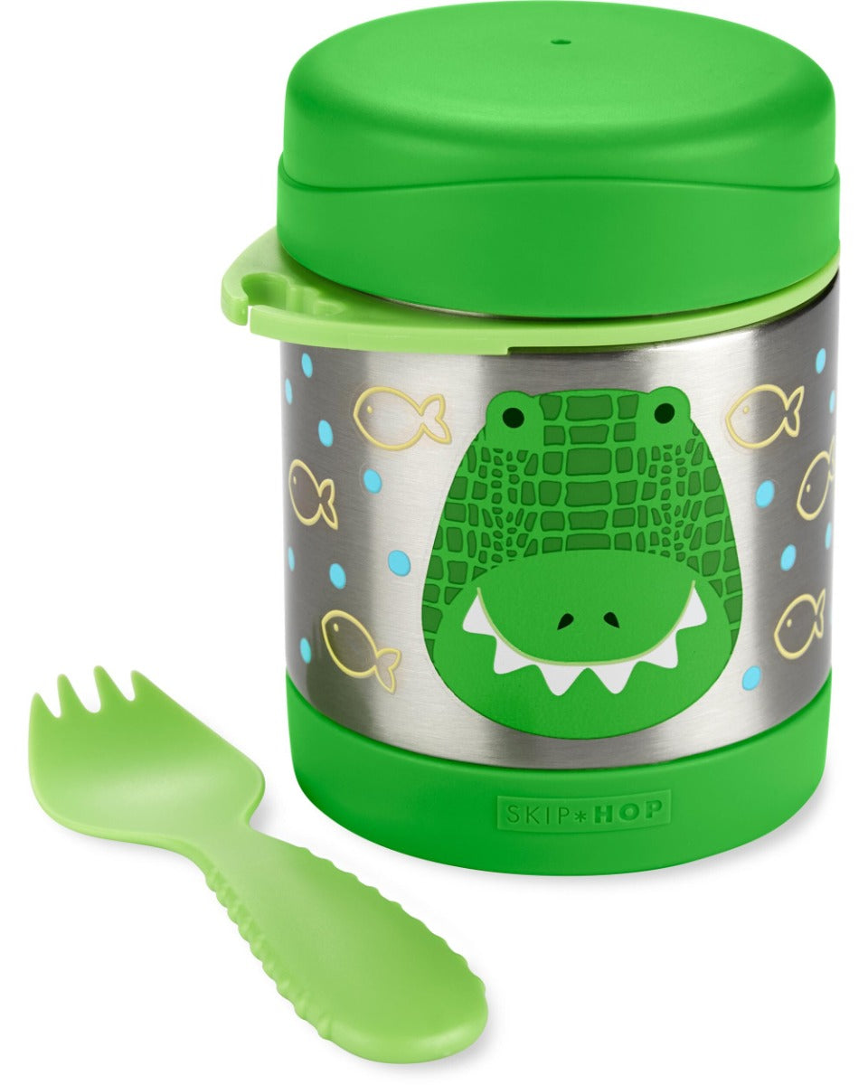 Skip Hop recipiente pentru mancare Zoo 3 ani+ Crocodil